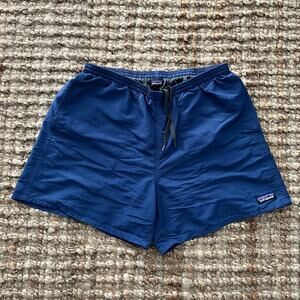 Patagonia Men’s Baggies Shorts 5” Navy Blue Mesh Lined Size M EUC